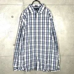 Tommy Hilfiger トミー　チェック柄　長袖ボタンダウンシャツ XL