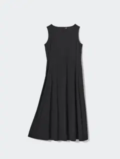 【新品未使用】UNIQLO ウルトラストレッチエアリズムワンピース ブラックS
