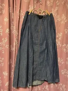 niko andのデニムロングスカート ウエストゴム