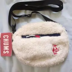 CHUMS ショルダーバッグ ボア ネイビー ホワイト