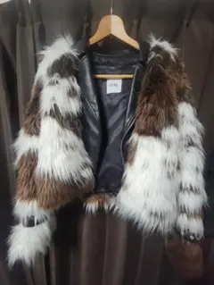 GYDAレイヤードエコファーベストライダースジャケット