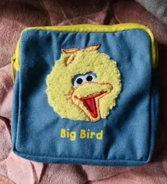 セサミストリート ビッグバード もこもこポーチ 開封済