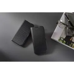 iPhone16Pro用/カード収納手帳型ケース/ブラック