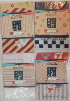 192◇ニャンコ先生 ハンカチ 全4種 一番くじ 夏目友人帳 あやかし雑貨店