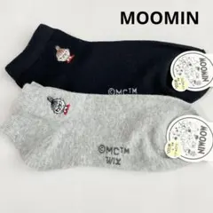 【MM41】ムーミン リトルミイ ワンポイント刺繍 スニーカーソックス 2足のサムネイル