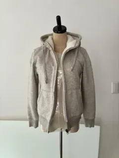 UNIQLO ユニクロ　裏ボア　パーカー　レディース　S ベージュ　グレー