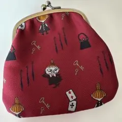 キャラクター刺繍 コインケース 赤