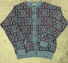 MAPERヴィンテージニットカーディガン　表記M 80s〜90s イタリア製