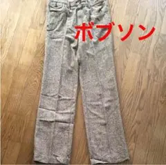 パンツ カジュアル ボブソン ストレート 茶系霜降り S