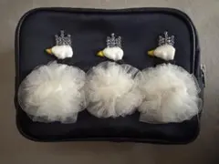 ♡新品未使用♡LUDLOW ラドロー スワン ポーチ 白鳥 ニット ブラウス