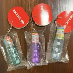 【新品】森永ラムネ ミニボトルキーホルダー（全3種）