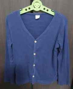 キッズカーディガン　ネイビー　140