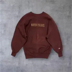 90'S CHAMPION 刺繍タグ リバースウィーブ ダークバーガンディ