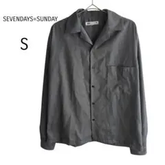 ◇SEVENDAYS=SUNDAY 長袖シャツ グレー S メンズのサムネイル