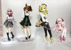 【開封品】プライズフィギュア4点セット わたなれ まどマギ ウマ娘 ぬースト等