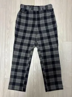 (34)チェック柄スラックス M