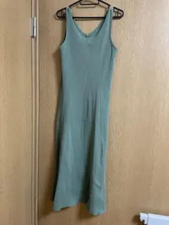 FREE'S MART ノースリーブニットワンピース グリーン フリーサイズ