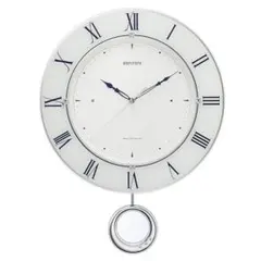 RHYTHM 掛時計 トライメテオ8MX402SR03 白 振り子時計