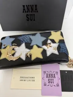 ANNA SUI アナスイ リニューシリーズ ラウンドファスナー 長財布 星 月のサムネイル