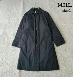 良好✨MHL マーガレットハウエル コットンフーデッドコート ネイビー M 楽天市場】マーガレットハウエル コート（コート・ジャケット
