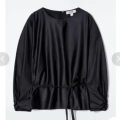 新品 未使用【COS】ドロースターリング ぺラム ブラウス ネイビー 38