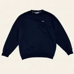 FILA フィラ ネイビー 長袖 トレーナー スウェット トップス 3L 大きめ