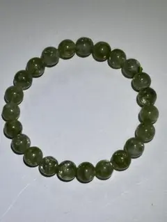 天然石 グリーンマイカブレスレットNO495