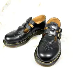 未使用級✨ドクターマーチン パテント メリージェーン ダブルバックル UK6 未使用級】ドクターマーチン パテント メリージェーン ダブルバックル