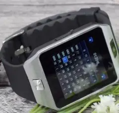 新品 Bluetooth対応 カメラ機能付き スマートウォッチ ブラック