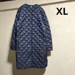 美品 ユニクロ ウルトラライトダウン コンパクト コート ネイビー XL