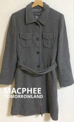 MACPHEE TOMORROWLAND ウール100% ロングコート