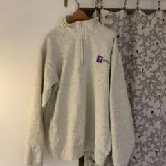 Champion NYUロゴ グレー スウェット M