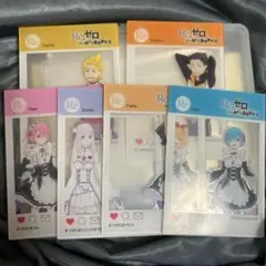 リゼロ アクリルカード レム エミリア ラム ペトラ スバル ガーフィールのサムネイル