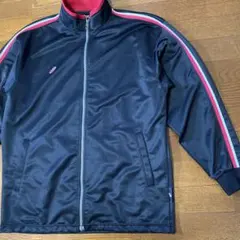 アシックスASICSジャージ上着　Lサイズ　日本製　2本ライン　部活　薄手のサムネイル