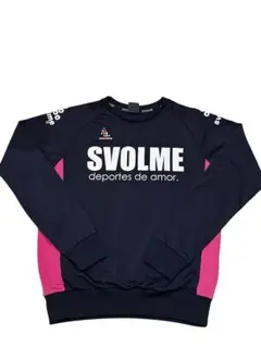 SVOLME 長袖ジャージ ネイビー/ピンク
