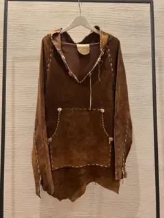 00s archive malibu cowboy leather hoodie