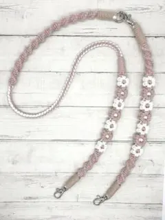 専用ページ【練習作品】ハンドメイド　マクラメ　3wayスマホショルダー