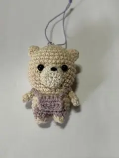 あみぐるみ ハンドメイド ミニサイズ トイプードル ストラップ うちの