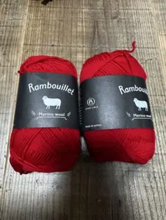 Daruma Rambouillet メリノウール 9 赤