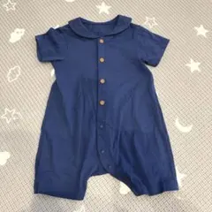 UNIQLO ネイビー ショートオール（半袖） 70