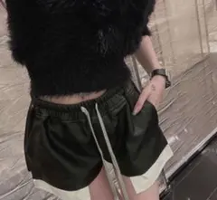 【本日限定】Rick Owens風レザーショートパンツM
