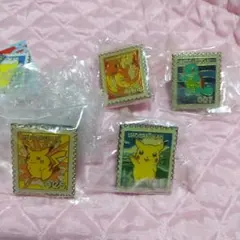 ポケモンスタンプ ピンバッジ 2個 フシギダネ ヒトカゲ 第1弾 マサラ旅立ち編 ポケモンスタンプ ピンバッジ 2個 フシギダネ ヒトカゲ 第1弾 マサラ