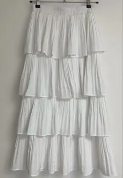 SPRAY ホワイトフリルスカート