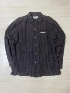 90s 00s piko オールドサーフ　チェックシャツ　長袖　横ノリ　パイル