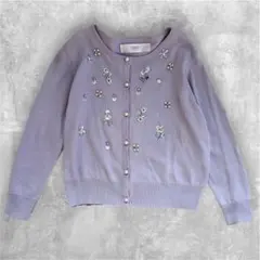tocco closet ビジュー　カーディガン　パールボタン　ビーズ　M