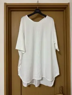 ホワイト Uネック Vネック リバーシブル バッククロス Tシャツ