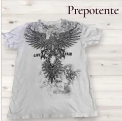Prepotente y2k Tシャツ イーグル　グランジ　Lサイズ　立体加工