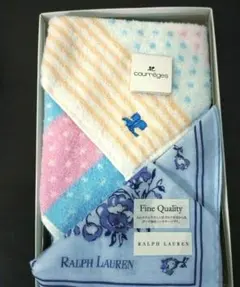ハンカチ ハンドタオル クレージュ　ラルフローレン 2枚セット