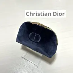 【未使用】ディオール　クリスマスコフレ　限定品　ポーチ　ベロア　ネイビー