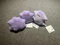 【タグ付】ポケモン いろんなおかおぬいぐるみ メタモン 3個セット